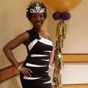 Black and White Asymmetrical Floor Length Gown